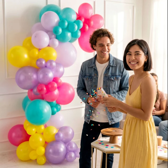 Globos burbuja con helio y luces micro-LED